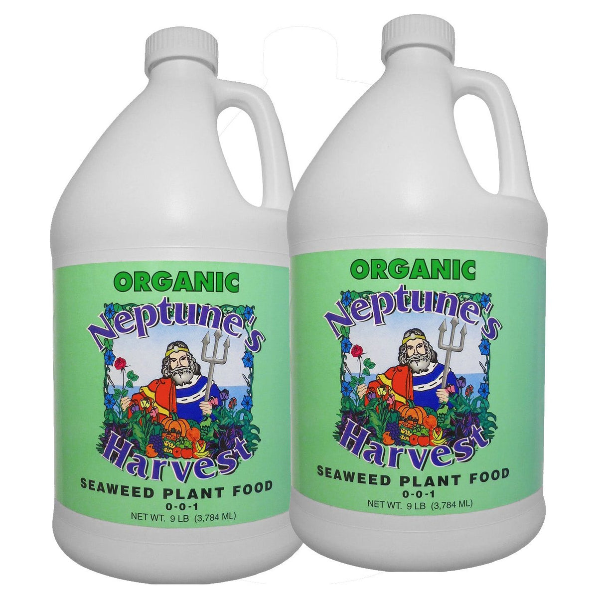 Neptune's Harvest Seaweed Plant Food 0-0-1 Organic Fertilizer Neptune's Harvest 2x Gallons
