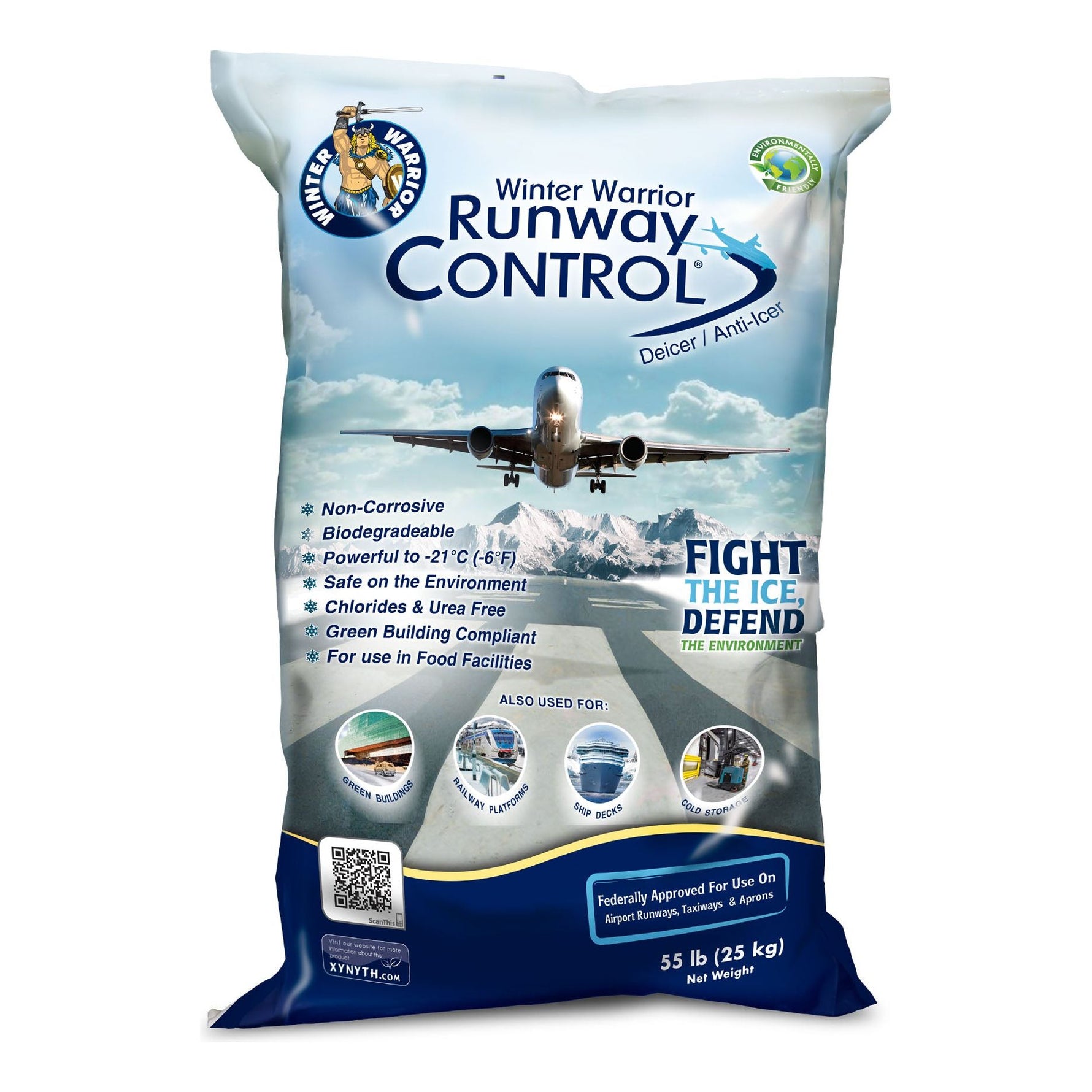 Xynyth Winter Warrior Runway Control Ice Melter 55 lb. Bag
