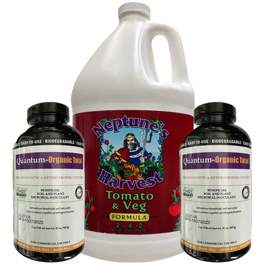 Quantum Growth & Neptune's Harvest Tomato & Vegetable Formula Organic Starter Pack