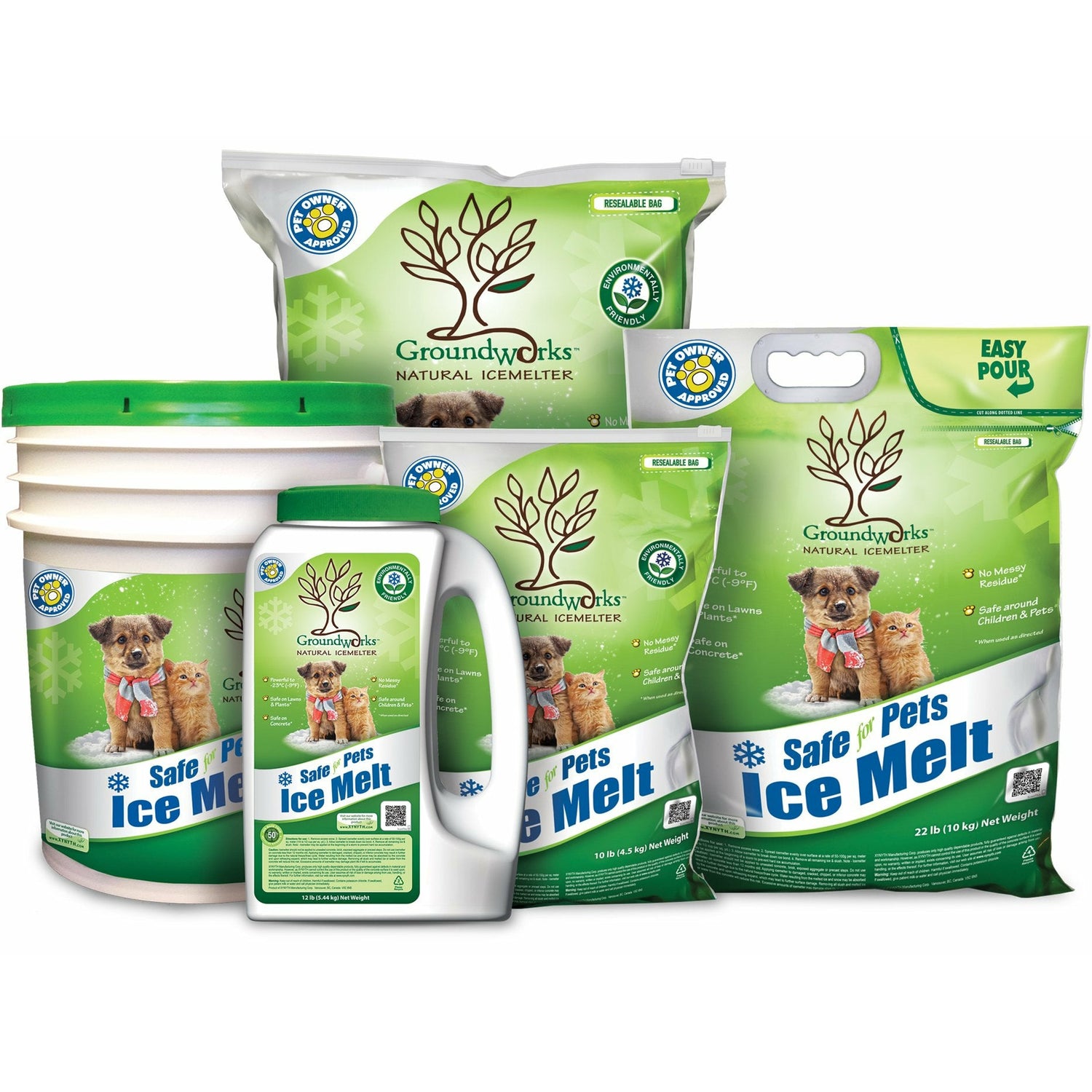 GroundWorks Natural Eco & Pet Friendly Professional Icemelter Pallets Ice Melt Pallet Xynyth