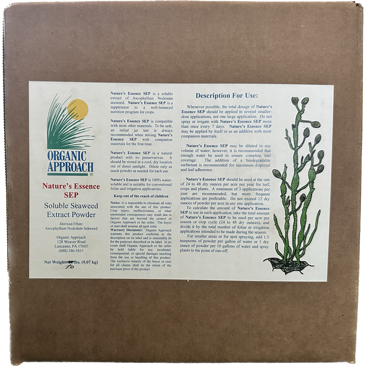 Organic Approach SEP Organic  Soluble Seaweed & Kelp Powder