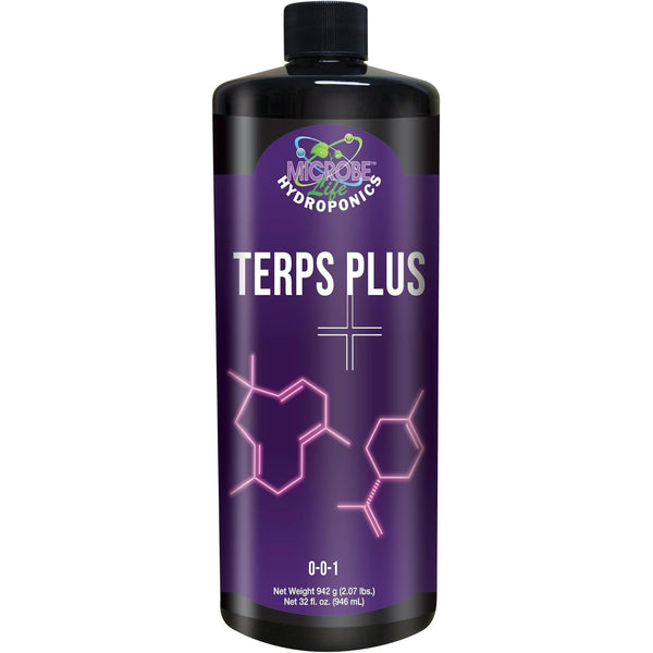 Microbe Life Hydroponics Terps Plus Fertilizer Enhancer for Hydroponics, Soil, Gardens, and Vertical Farming Systems to Increase Nutrient Uptake for Fruits, Vegetables, and Herbs, 32 Ounces