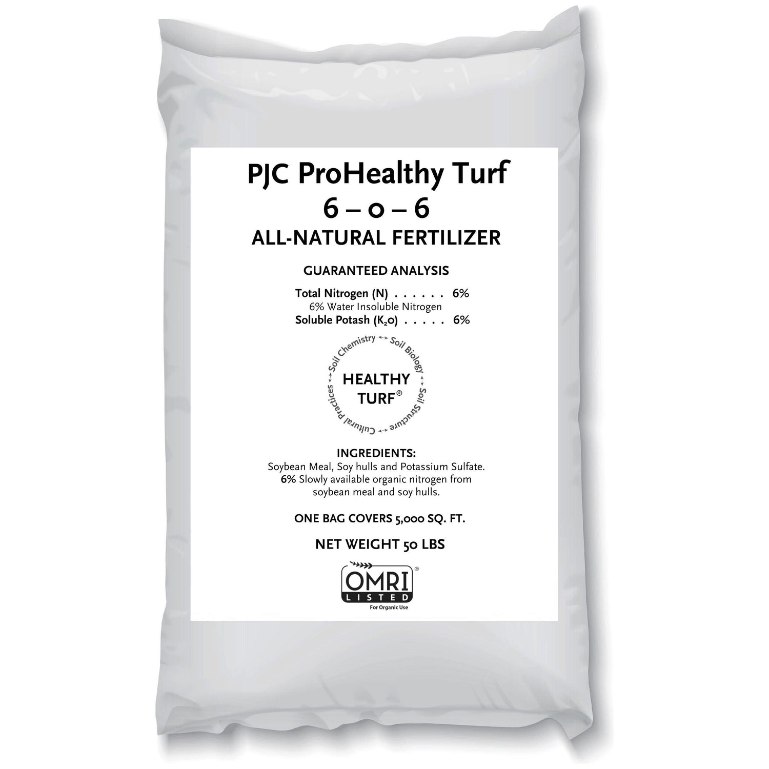 PJC ProHealthy Turf 6-0-6, 50 lb. Bag.