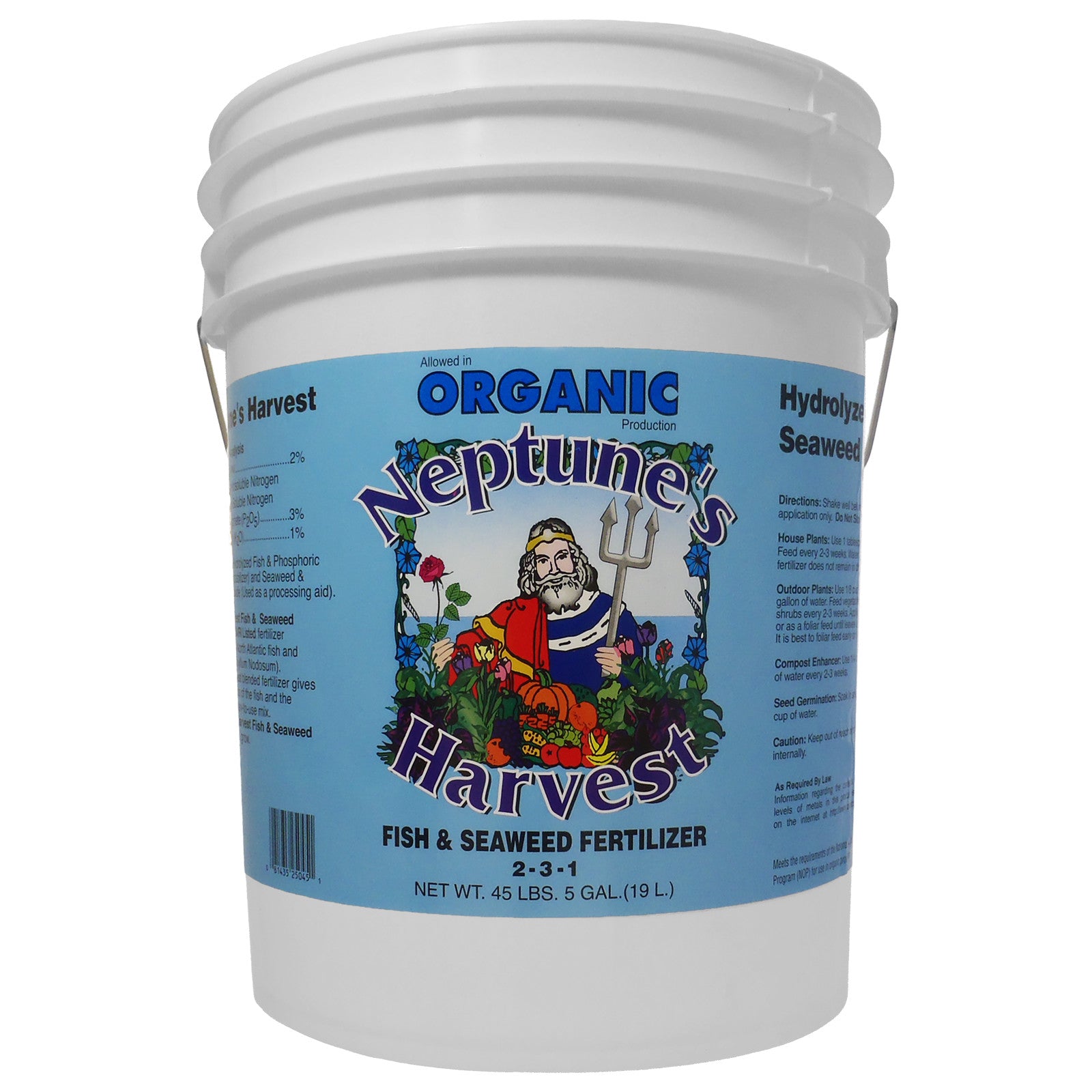 seaweed fertilizer for indoor plants Neptune's Harvest Fish and Seaweed Fertilizer Blend - Blue Label